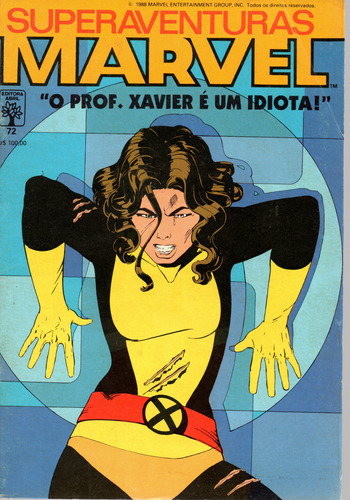 Superventuras Marvel N° 72 - 68 Páginas Em Português - Editora Abril - Formato 13,5 X 19 - Capa Mole - 1988 - Bonellihq Cx04 Mai24