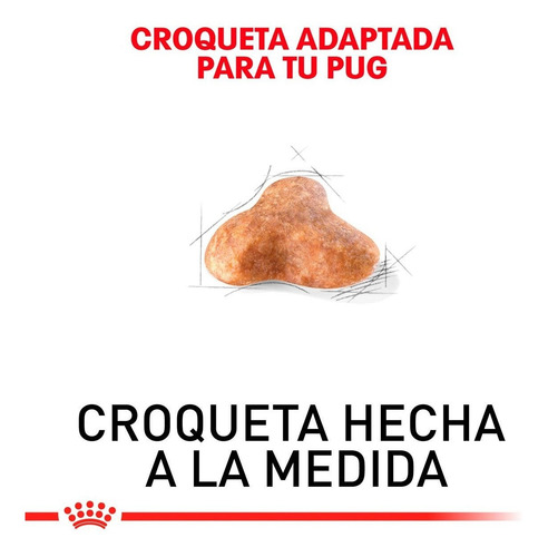 Imagen 3 de 4 de Alimento Para Perro Royal Canin Perro Pug 4.54 Kg