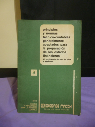 Principios Y Normas Técnico Contables Para La Preparación