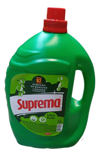 Kit 3 Sabao Liquido 5l Ultra Acao Suprema Verde Lava Roupa
