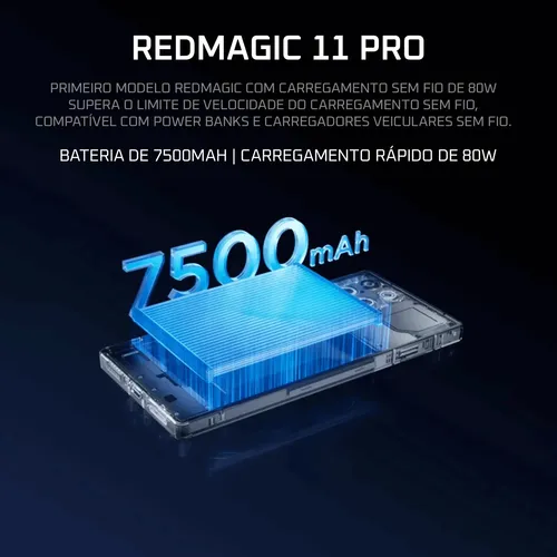 Redmagic 11 Pro 16gb 512gb 5g Amoled 6,85 144hz Subzero | MercadoLivre