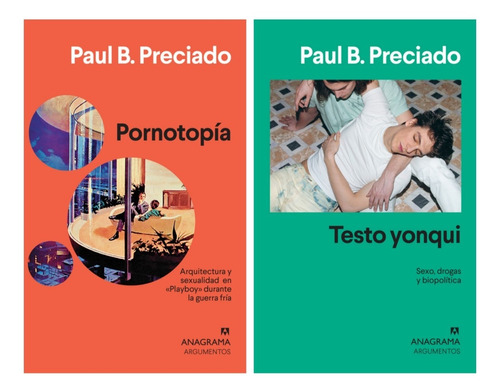 2 Libros Paul Preciado Anagrama - Testo Yonqui + Pornotopía