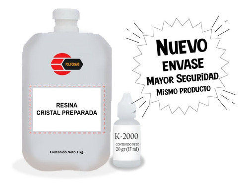 Resina Cristal Preparada Para Encapsulados O Vaciados