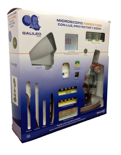 Imagen 3 de 6 de Microscopio Galileo Tmpz-c1200 Con Luz Proyector Y Zoom1200x