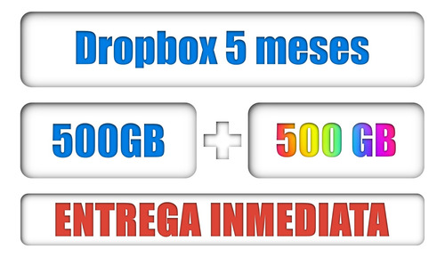 Dropbox Premium 500 Gb Por 5 Meses