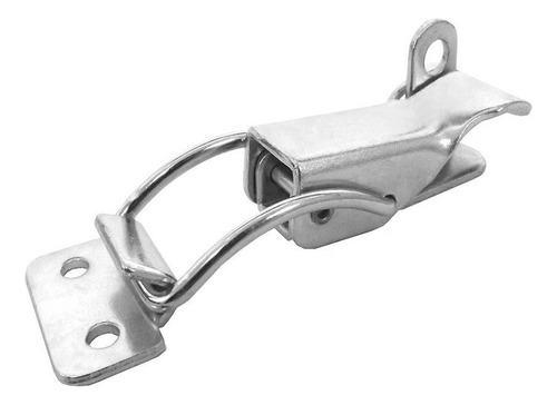 Kit Com 2 Fecho Engate Rápido Inox P/ Cadeado - 10 Cm Fb3/e2