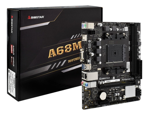 Motherboard Biostar A68mhe Socket Fm2 Hdmi Original Con Caja Negro (Reacondicionado)