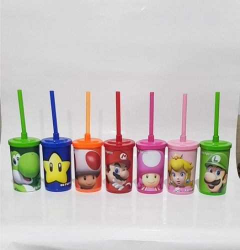 20 Kits Cinema Mario Lembrancinha Personalizada