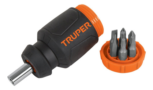 Desarmador Trompo Mini 1/4´ + Puntas Planas Cruz Torx 10751