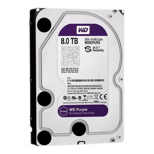 Disco Rigido 8tb Western Digital Purple Wd Dvr Seguridad