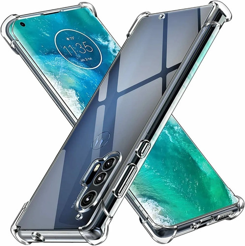 Imagen 7 de 7 de Funda Motorola Transparente Reforzada Todos Modelos + Vidrio