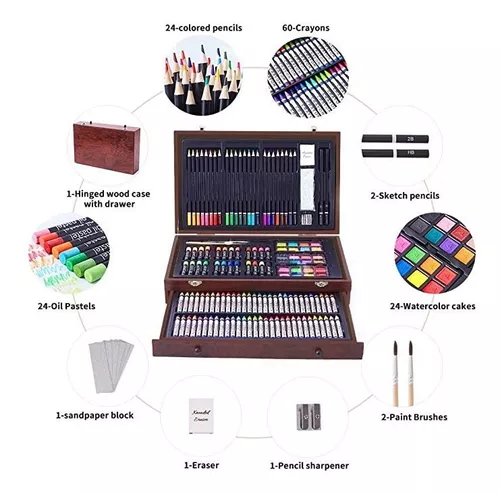  Color More Juego de arte profesional de 93 piezas, kit