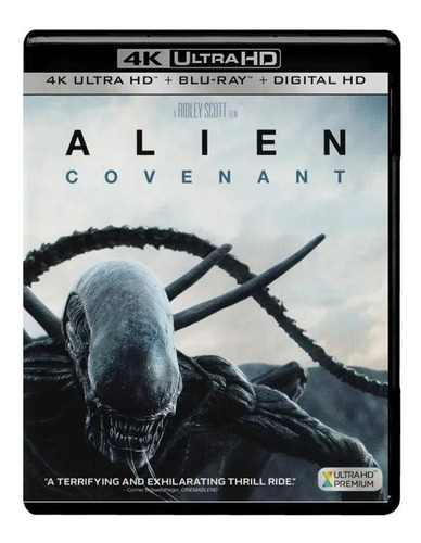 Alien Covenant Pelicula 4k Ultra Hd + Blu-ray + Digital Hd