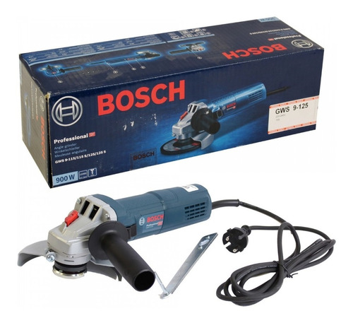 Amoladora 4 1/2   Bosch 5/8  11000 Rpm 900w Gws 9-125