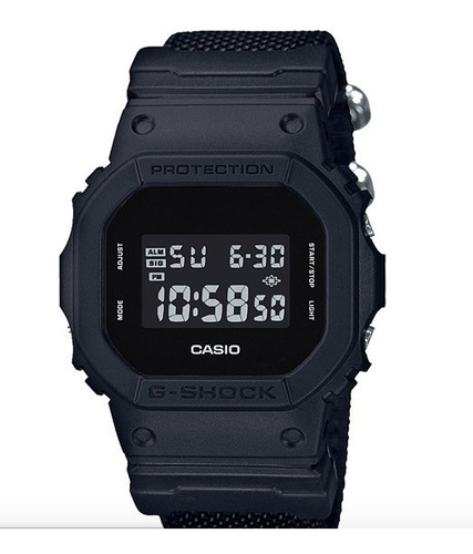 Relogio Casio G-shock Dw-5600bbn-1 Pulseira Tecido Dw5600