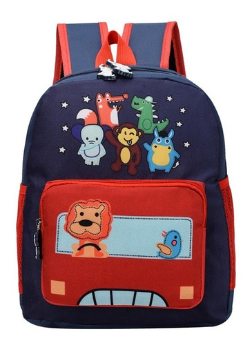 Mochila Animalitos Impermeable Para Niños Kinder Prekinder 