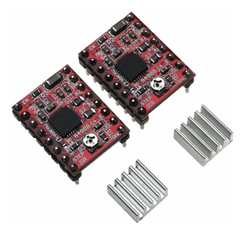 2 Unidad A4988 Stepstick Modulo Controlador Motor Paso Calor