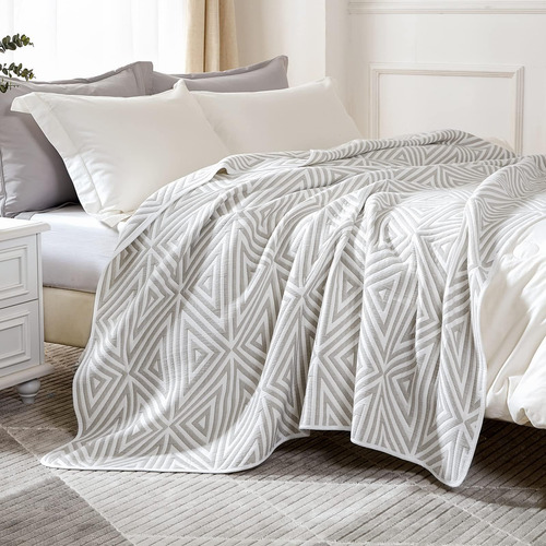 Emme Manta De Algodón Queen Para Cama ' Edredón Suave De 6 C