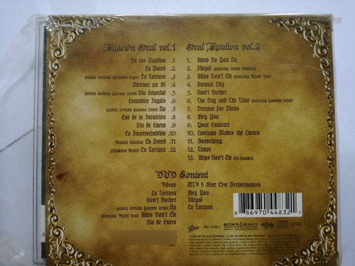 Shakira - Fijacion Oral - Vol. 1 Y 2 + Dvd