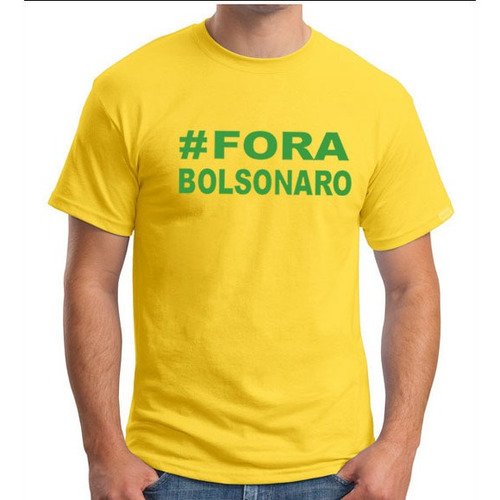 Imagem 1 de 1 de Camiseta #fora Bolsonaro