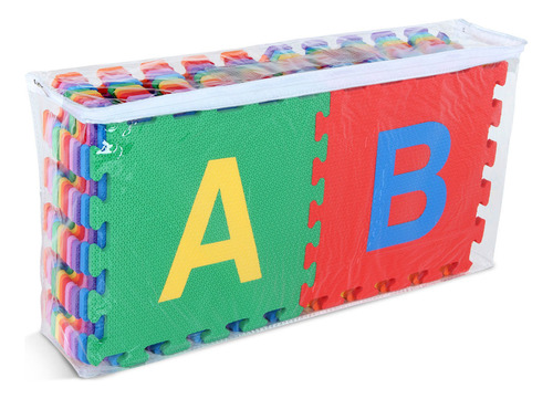 Tapete Infantil Para Bebê Alfabeto C/ 26 Pçs Eva Carlu 241 Cor Colorido