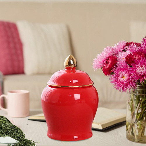 Recipientes De Cocina Frascos Decorativos Frasco De Rojo