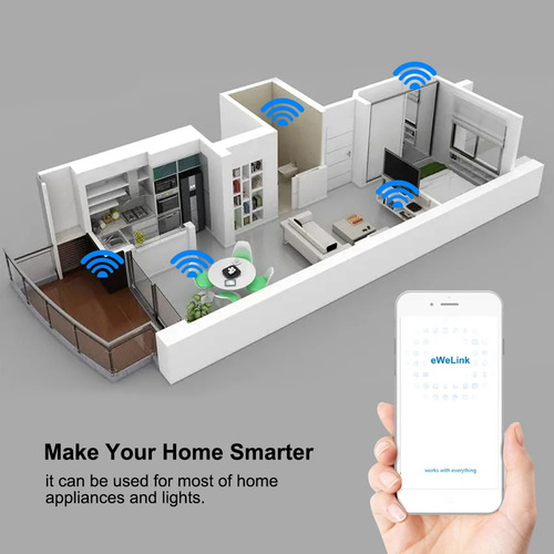 Ewelink Smart Wifi Inalámbrico Inteligente De 4 Canales