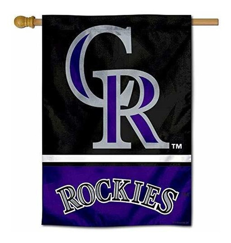 Wincraft Colorado Rockies Doble Cara Bandera De La Casa