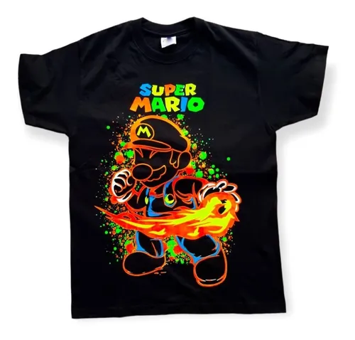 Camisetas estampadas mario bros new arrivals