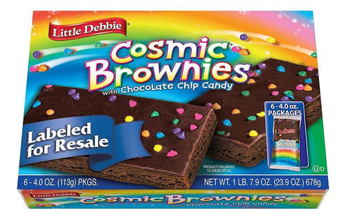 Little Debbie Cosmic Brownie Caddie De Una Sola Porción, Cho