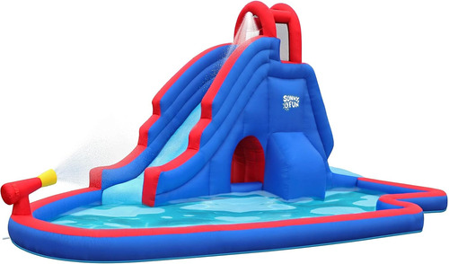 Parque Inflable De Tobogán Acuático De Lujo