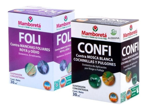 Kit Mamboretá Confi Y Foli Funguicida Insecticida Sistémico 