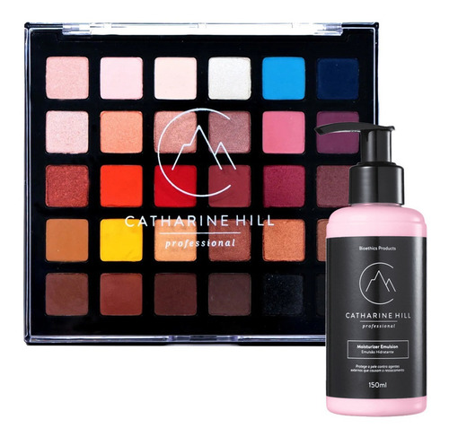 Imagem 1 de 7 de Paleta De Sombras + Emulsão Hidratante Catharine Hill +frete