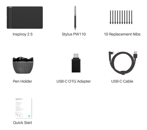 Qmx Tableta De Dibujo Huion H641p , Para Windows, Mac,