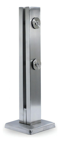 Coluna Torre Em Inox 40 Cm Guarda Corpo C/ Chumbador Cor Bronze
