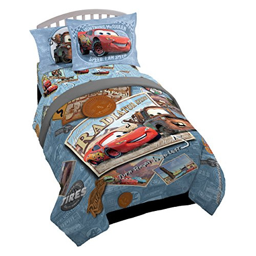 Juego De Cama Twin Tune Up De Cars De 5 Piezas (product...