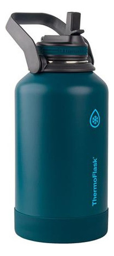 Thermo Flask Botella 1.9 Lts 24 Horas Con Sorbete Azul
