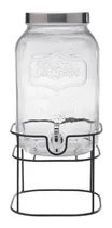 Comprar Dispensador Bebidas Con Base 8 Lt Vitrolero Vidrio Vintage