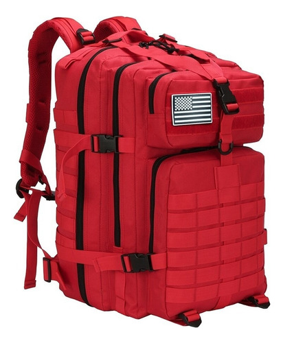 Mochila táctica Unistar Bravo color rojo 50L