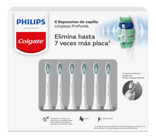  Repuestos Para Cepillo Electrico Dental Philips 6 Piezas 