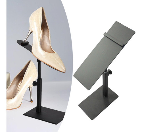 Stainless Steel Shoes Rack Sandal Store Display Black