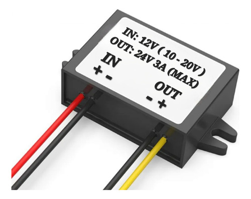Convertidor Dc-dc De 12v A 24v 3a 72w.