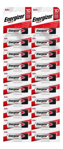 Pilas AA Energizer MAX Alcalina - Caja 120 Unidades