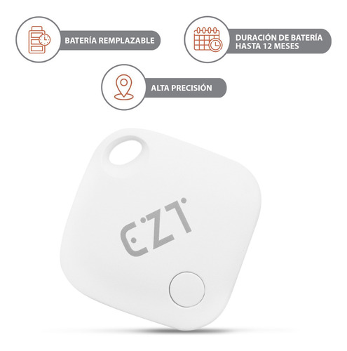 Localizador Ezt Gps Airtag Bluetooth Rastreador Para Apple Find My Bateria Reemplazable