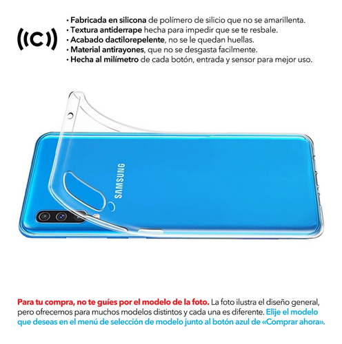 Funda Silicón Para Samsung A7 A8 A10 A20 A30 A51 A52 A71 A72