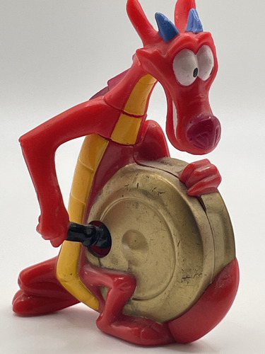 Mushu Dragon De Mulan Mini Figura 8cms Original Disney Mcdon (Usado)