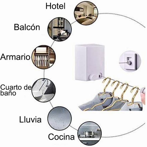 Imagen 6 de 9 de Tendedero Retráctil Para Interiores Y Exteriores 4.2m