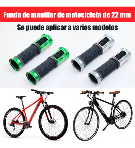 Puños Bicicleta Antiderrape Aluminio Mtb Ruta Bmx Empuñadura