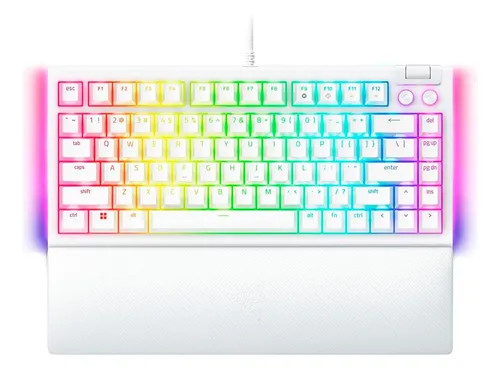 Teclado Gamer Razer Blackwidow V4 75% White Teclado Blanco Idioma Inglés Us