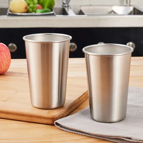 / Set De 5 Vasos De Cerveza De Acero Inoxidable
